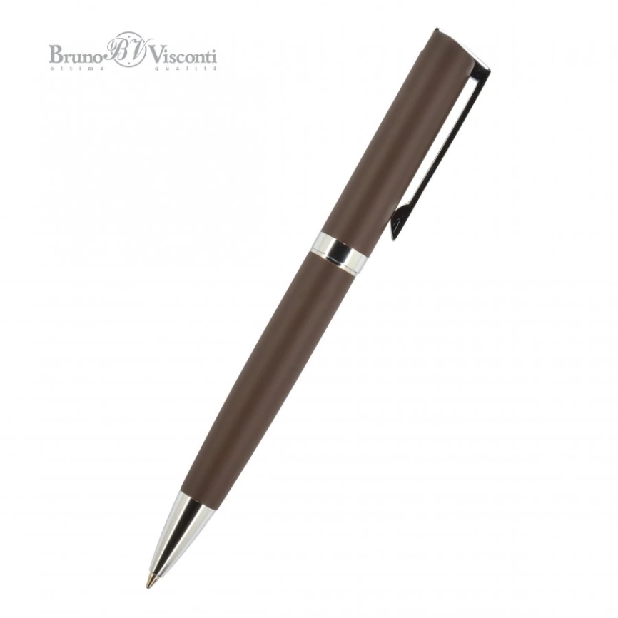 Ручка шариковая автоматическая MILANO,  коричневый фото 1