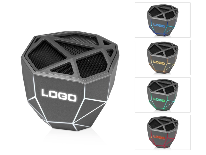 Портативная колонка Geo, 5 цветов подсветки фото 1