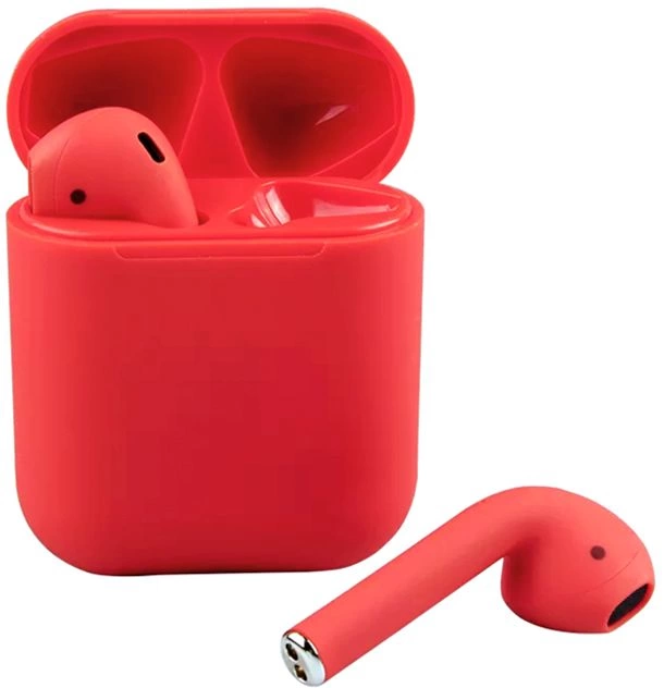 Наушники беспроводные  Bluetooth littlePods, красные фото 3