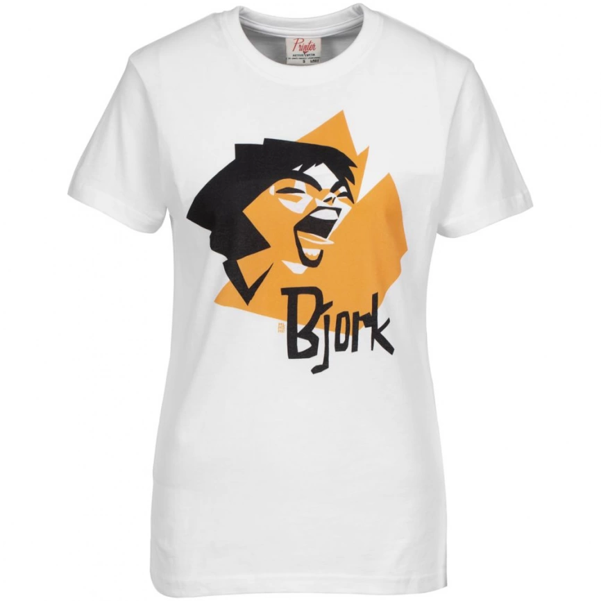 Футболка женская «Меламед. Bjork», белая, размер XXL фото 1