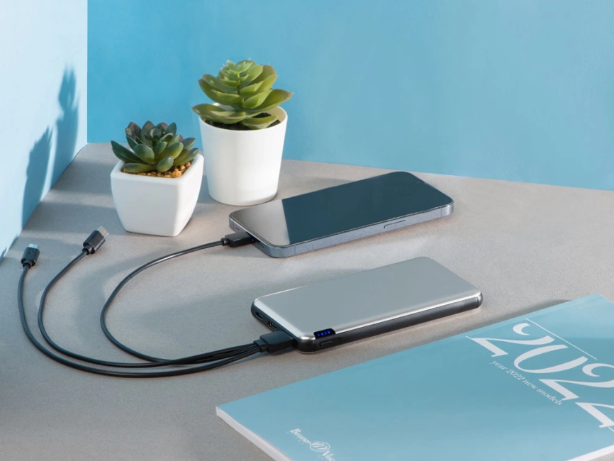 Внешний аккумулятор Forge, Evolt, металл, 10000mah, белый фото 10