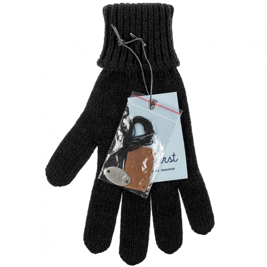 Перчатки Alpine, черные, размер S/M фото 3