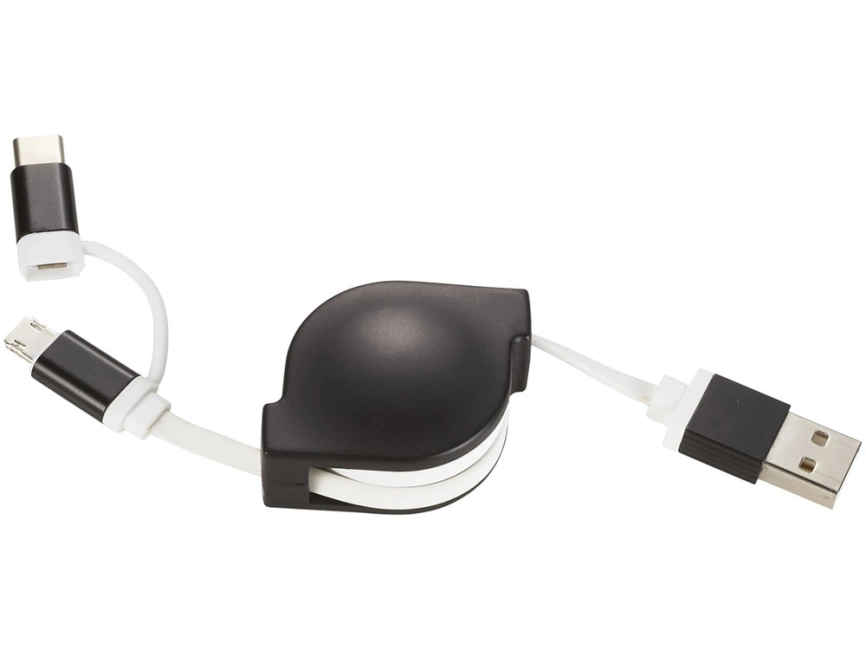 Набор кабелей Triple 3 в 1, черный фото 1