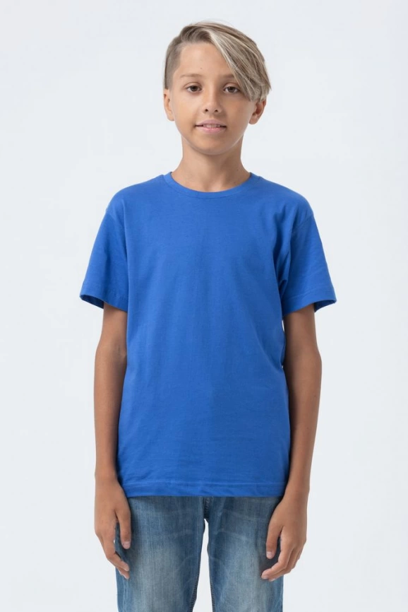 Футболка детская Regent Fit Kids, ярко-синяя, на рост 118-128 см (8 лет) фото 6