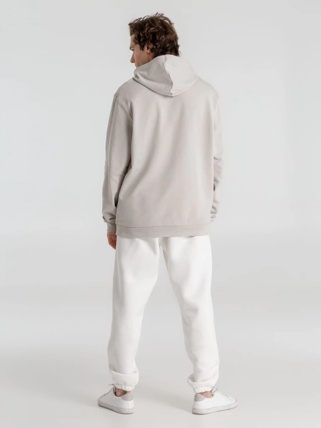 Толстовка с капюшоном унисекс Hoodie, дымчато-серая, размер 3XL фото 15