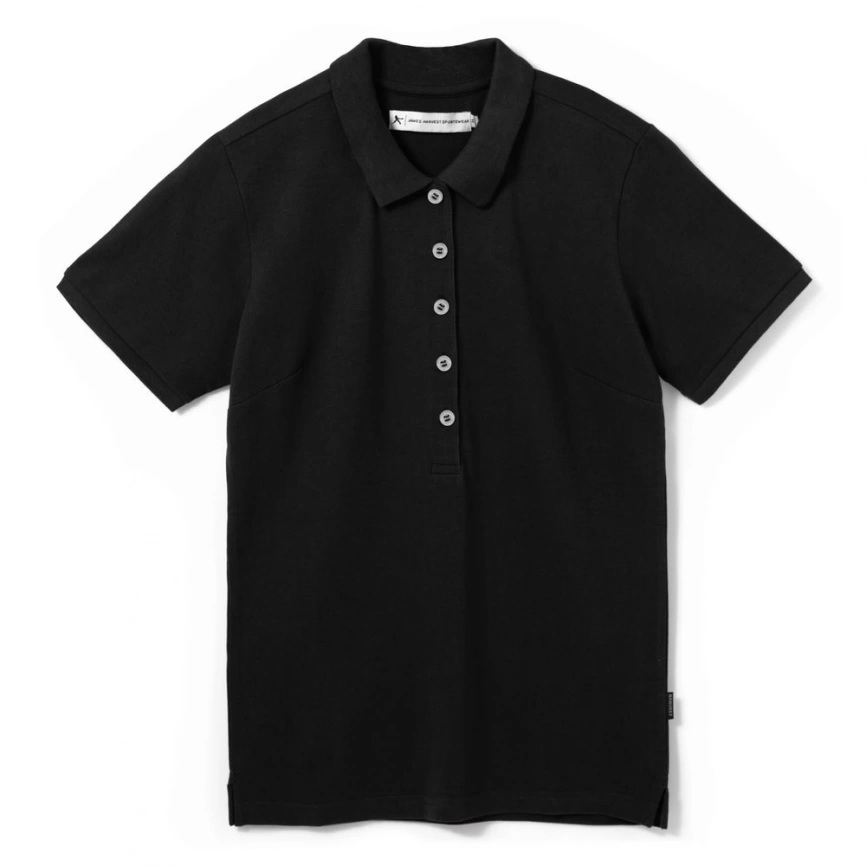Рубашка поло женская Sunset черная, размер XL фото 7