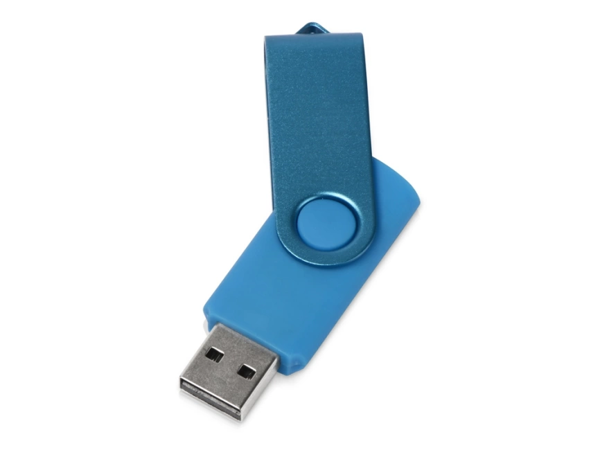 Флеш-карта USB 2.0 8 Gb Квебек Solid, голубой фото 2