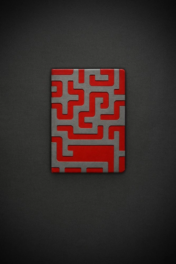 Ежедневник Labyrinth, недатированный, красный фото 17