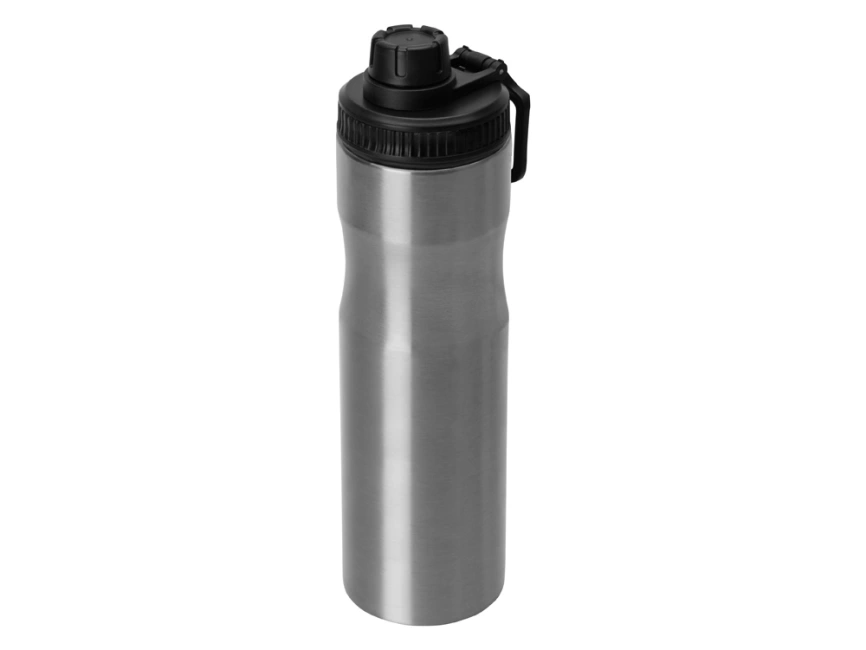 Бутылка для воды Supply Waterline, нерж сталь, 850 мл, серебристый/черный фото 1