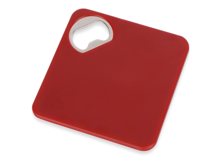 Подставка для кружки с открывалкой Liso, черный/красный фото 1