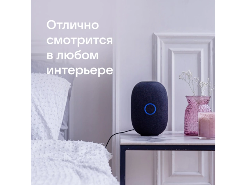 Умная колонка VK Капсула с голосовым помощником Марусей, черный фото 13