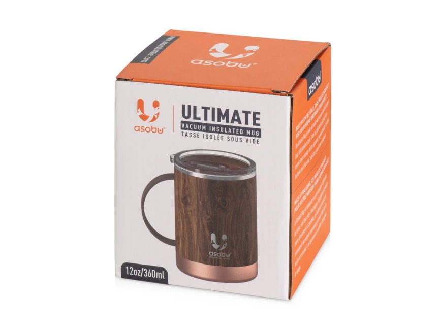 Термокружка ULTIMATE, 400 мл, дерево фото 8