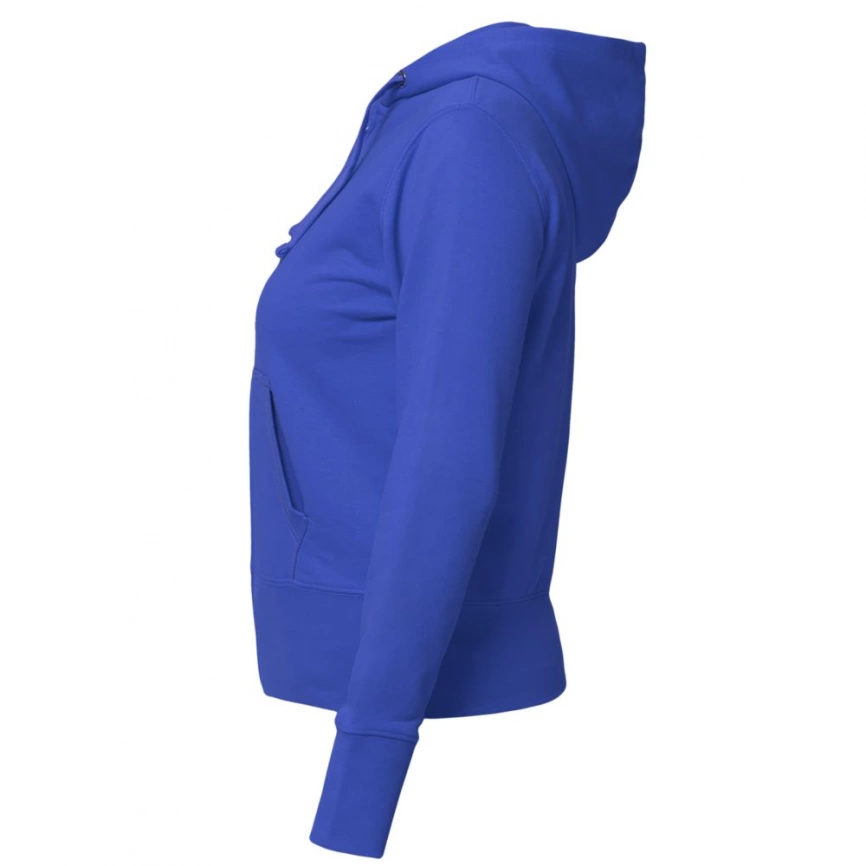 Толстовка женская Hooded Full Zip ярко-синяя, размер M фото 2