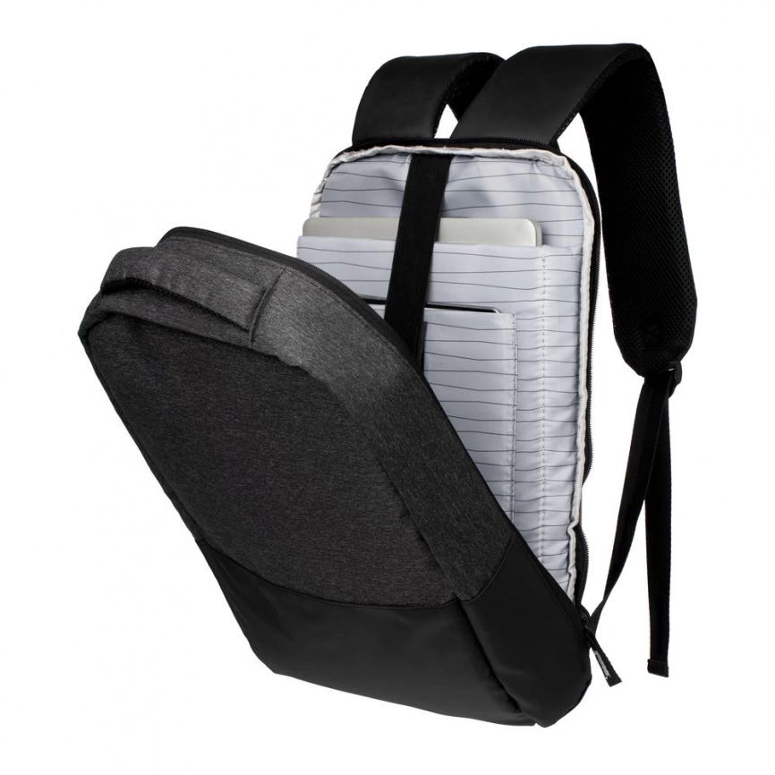 Рюкзак для ноутбука Campus, темно-серый с черным фото 5