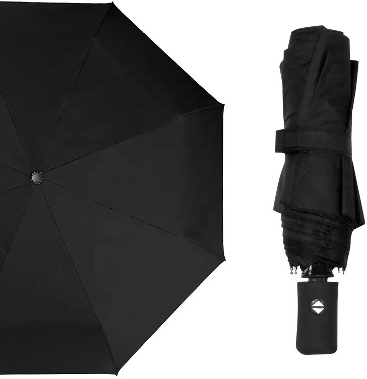 Автоматический противоштормовой зонт Vortex - Черный AA фото 3