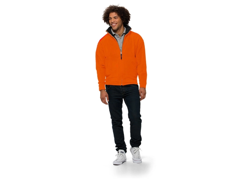 Куртка флисовая Nashville мужская, оранжевый/черный фото 3