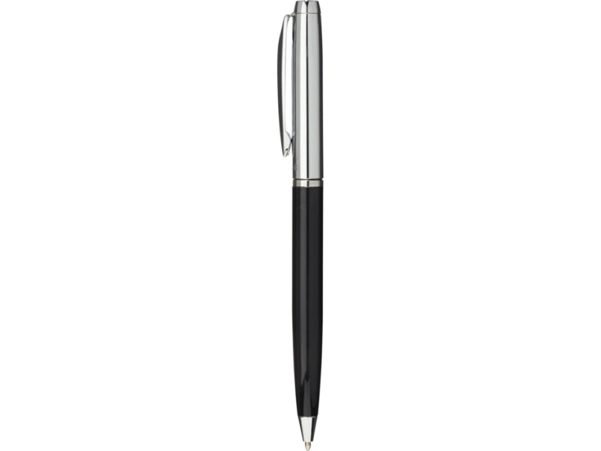 Ручка металлическая шариковая Cepheus, черный/серебристый фото 3