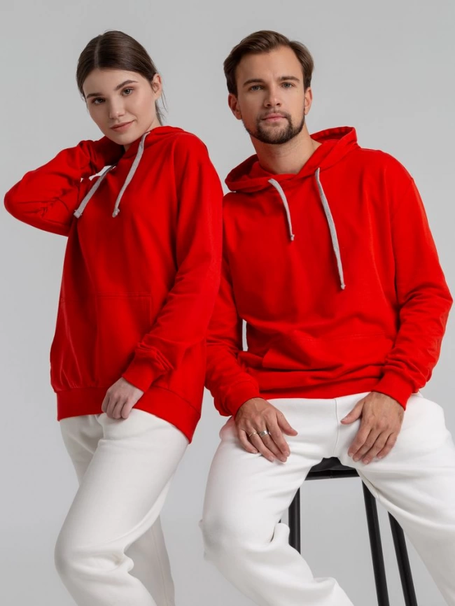 Толстовка с капюшоном Unit Kirenga красная, размер M фото 17