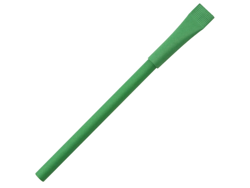 Ручка картонная с колпачком Recycled, зеленый классик фото 1