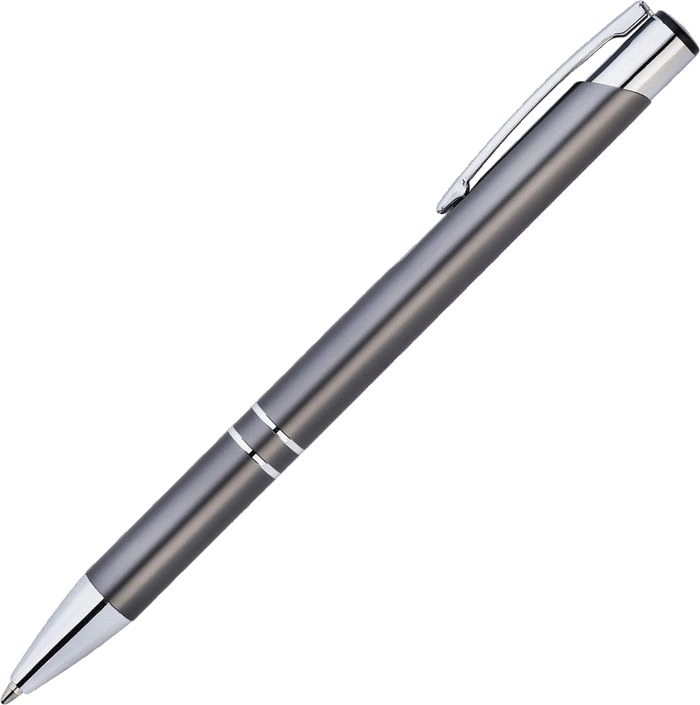Ручка металлическая KOSKO, графитовая с серебристым фото 2