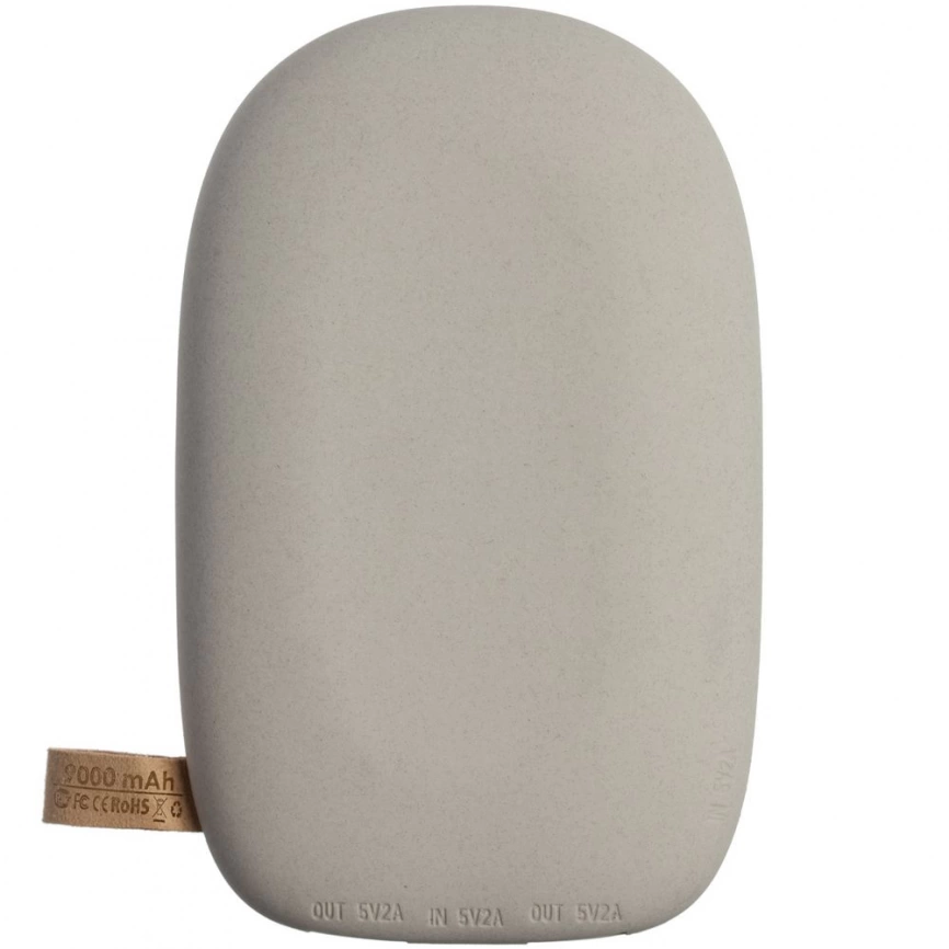 Аккумулятор с беспроводной зарядкой Pebble Wireless 9000 мАч, светло-серый фото 3