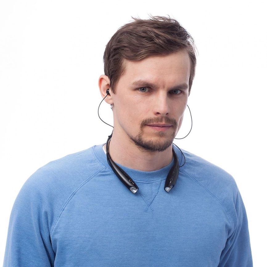 Bluetooth наушники stereoBand, черные фото 4