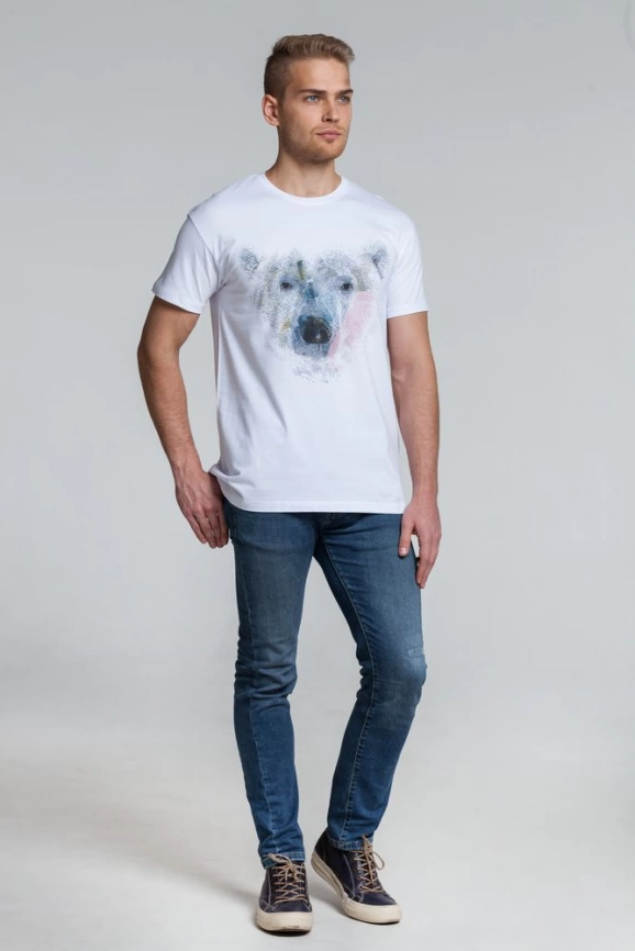 Футболка Polar Bro, белая, размер XL фото 4