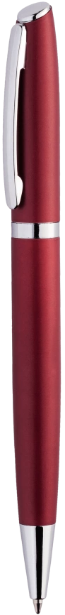 Ручка металличечкая VESTA, тёмно-красная с серебристым фото 4
