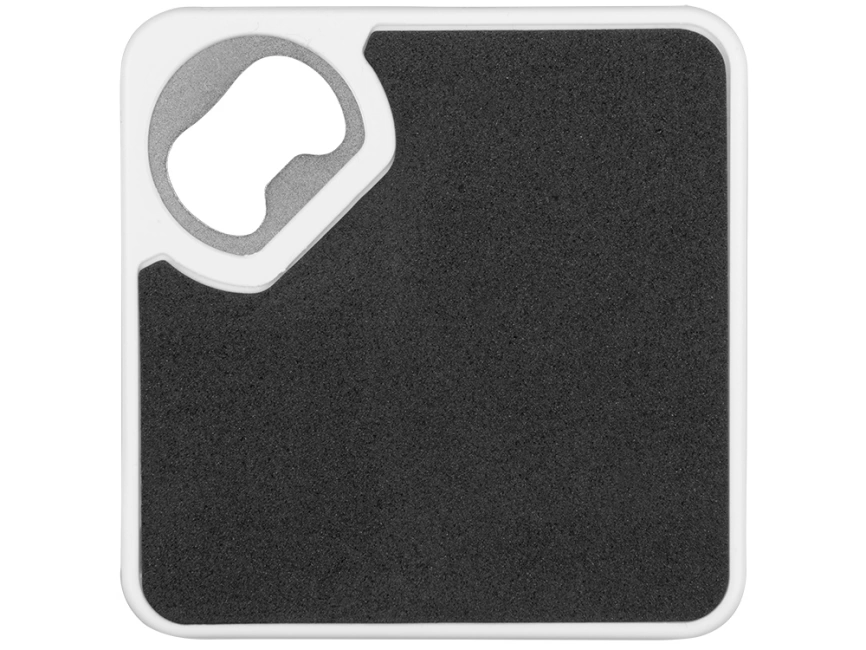 Подставка для кружки с открывалкой Liso, черный/белый фото 4
