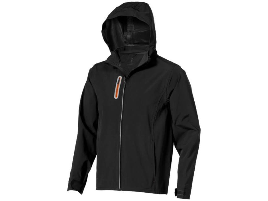 Куртка софтшел Howson мужская, черный фото 17