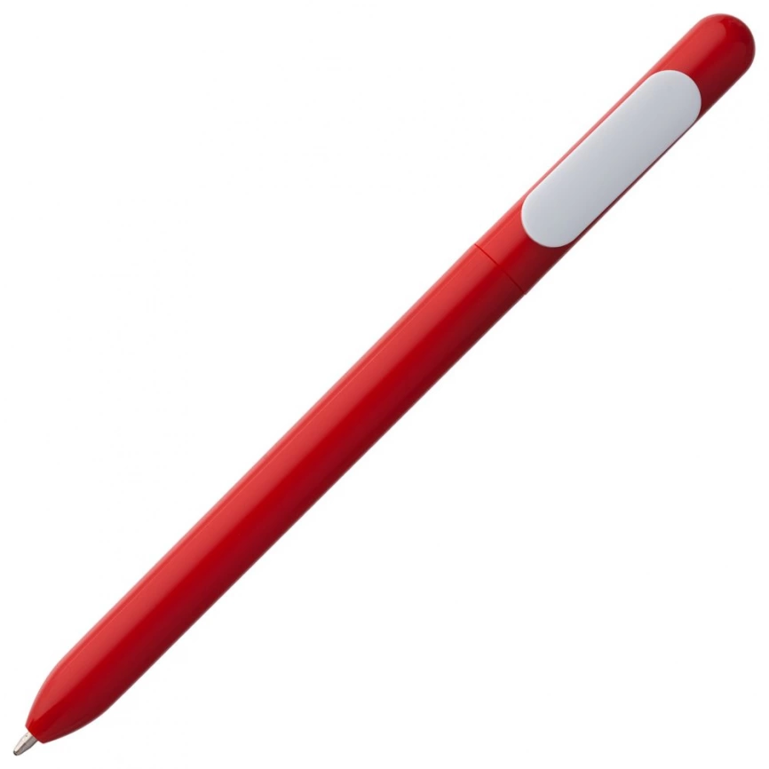 Ручка шариковая Swiper, красная с белым фото 2