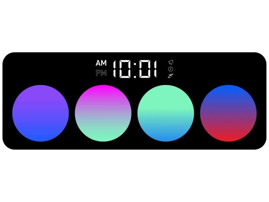 Часы с беспроводным зарядным устройством Rombica Timebox 1, белый фото 6