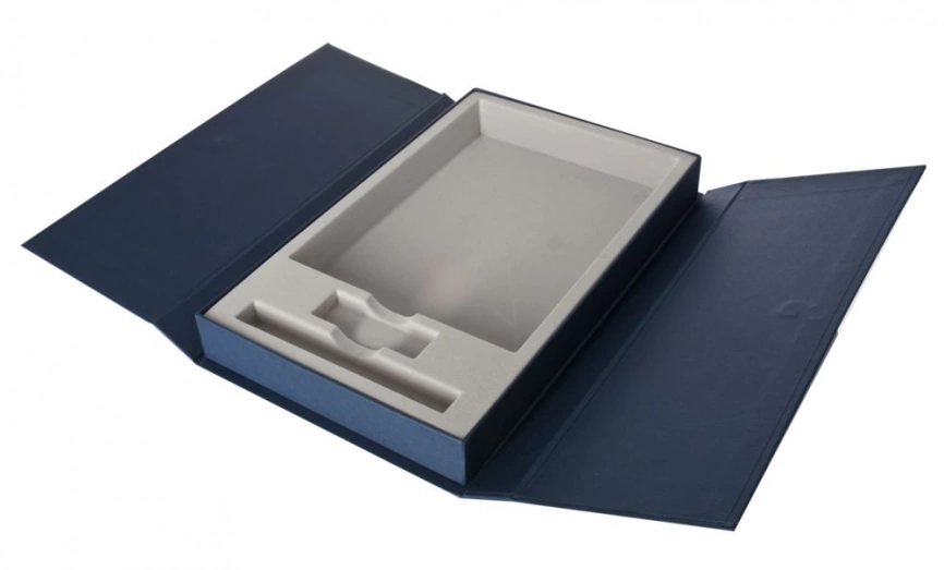 Коробка Triplet под ежедневник, флешку и ручку, синяя фото 1