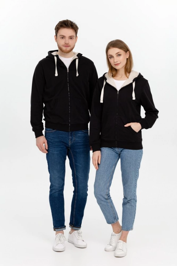 Толстовка на молнии Kulonga Sherpa, черная, размер M фото 9