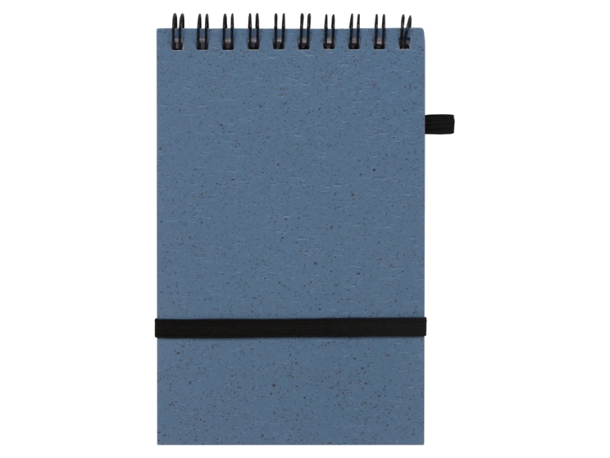 Блокнот B7 Toledo S, синий + ручка шариковая Pianta из пшеничной соломы, синий фото 4