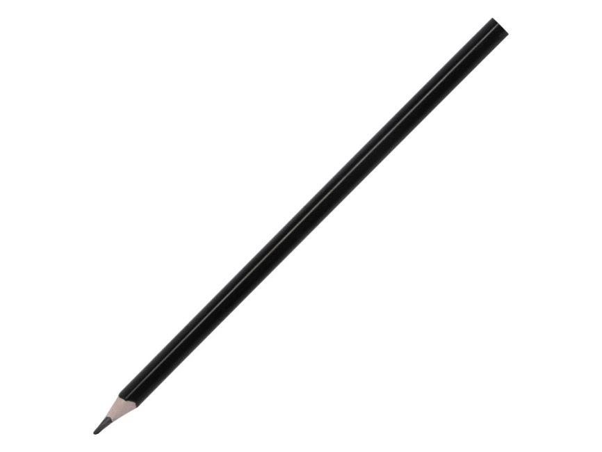 Трехгранный карандаш Conti из переработанных контейнеров, черный фото 1