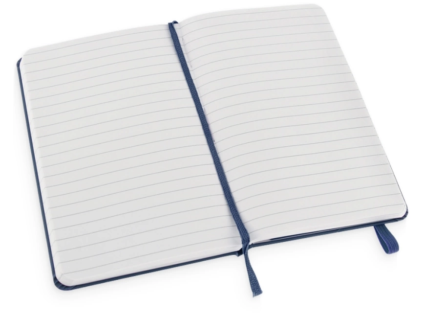 Записная книжка Moleskine Classic (в линейку) в твердой обложке, Pocket (9x14см), синий фото 2