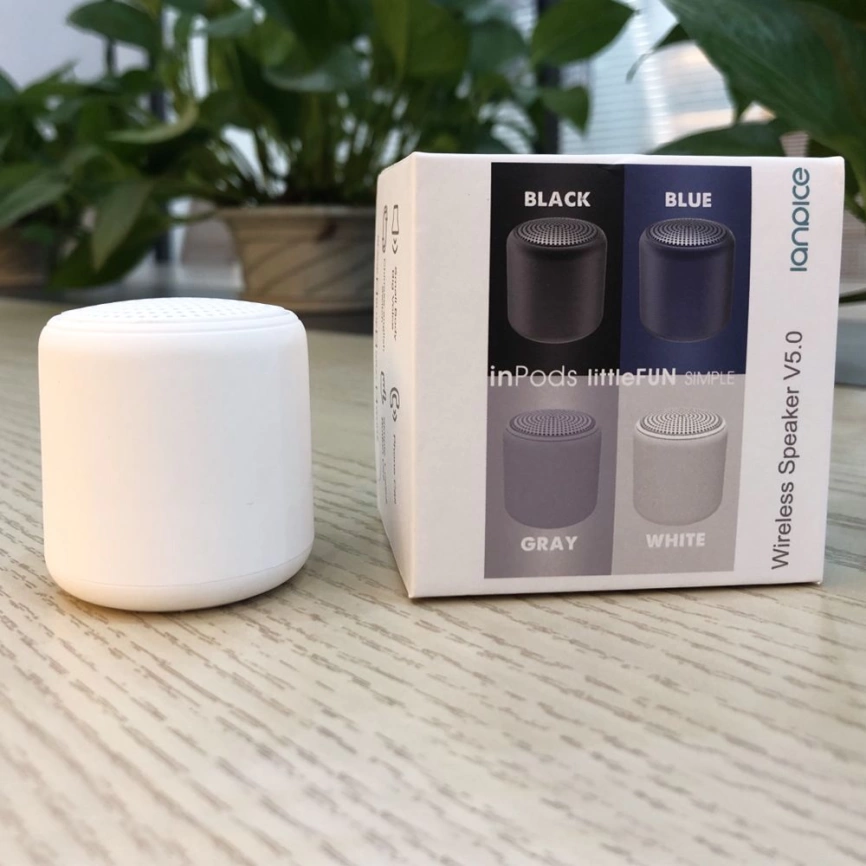 Беспроводная Bluetooth колонка Fosh, белая фото 2