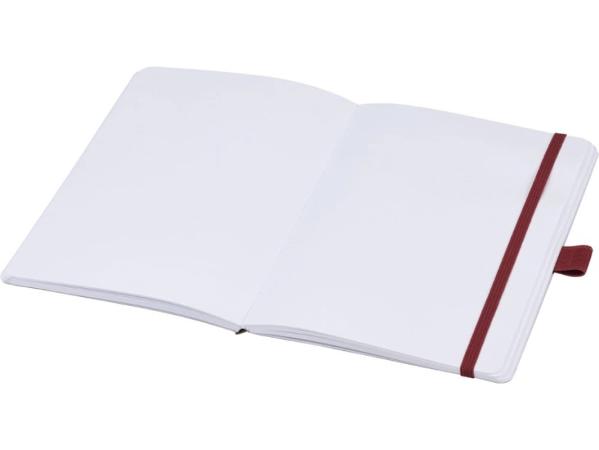 Блокнот Berk формата из переработанной бумаги, красный фото 4