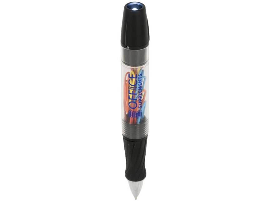 Королевская шариковая ручка со светодиодами и скрепками, черный фото 4