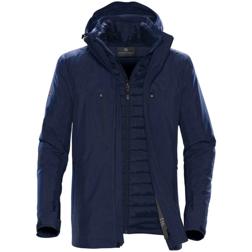 Куртка-трансформер мужская Matrix темно-синяя, размер L фото 1