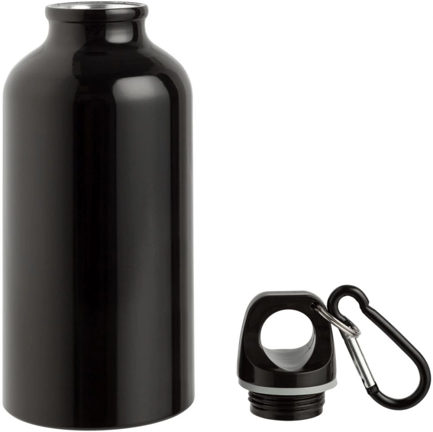 Бутылка для спорта Re-Source, черная фото 2