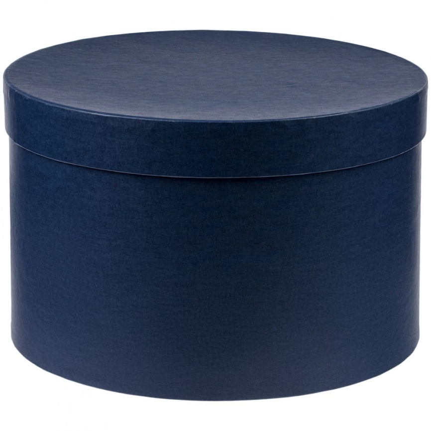 Коробка круглая Hatte, синяя фото 1