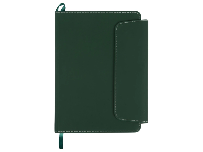 Блокнот A5 Horsens с шариковой ручкой-стилусом, зеленый фото 4