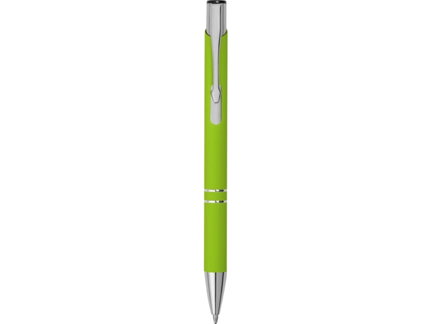 Ручка металлическая шариковая Legend Gum софт-тач, зеленое яблоко фото 2