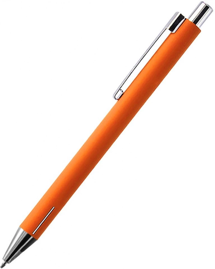 Ручка металлическая Elegant Soft, оранжевая фото 3