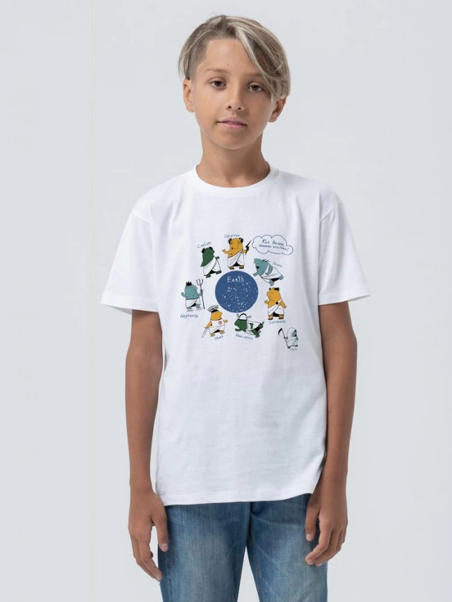 Футболка детская «Где Плутон?», белая, на рост 96-104 см (4 года) фото 4