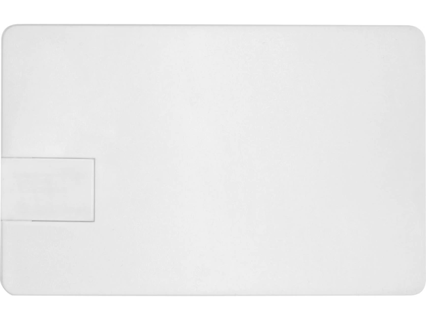 Флеш-карта USB 2.0 16 Gb в виде пластиковой карты Card, белый фото 3