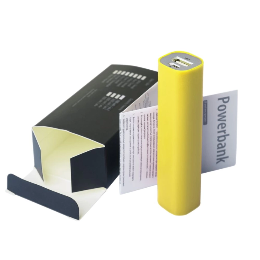 Внешний аккумулятор Easy Shape 2000 мАч, желтый фото 4