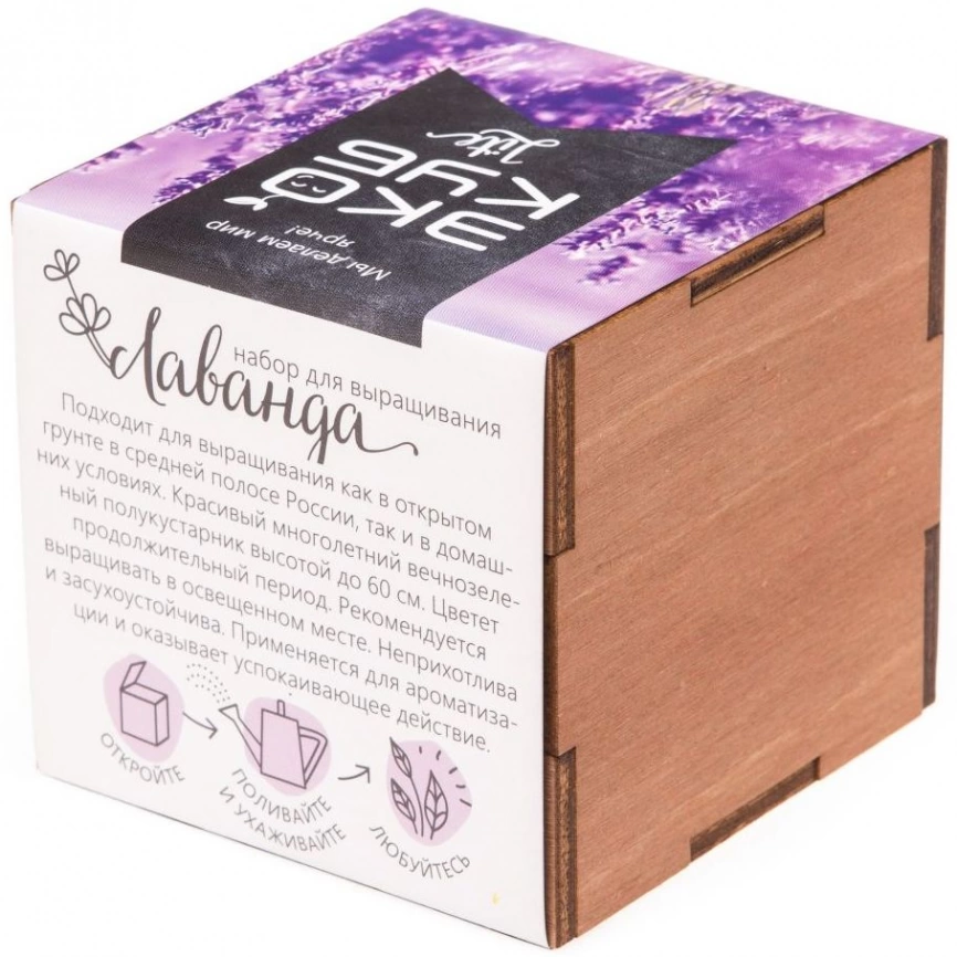 Набор для выращивания «Экокуб Lite», лаванда фото 5